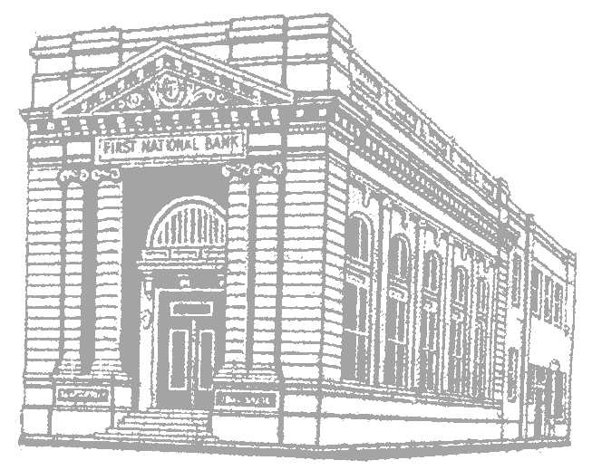 Firm logo showing Historic First National Bank Building.